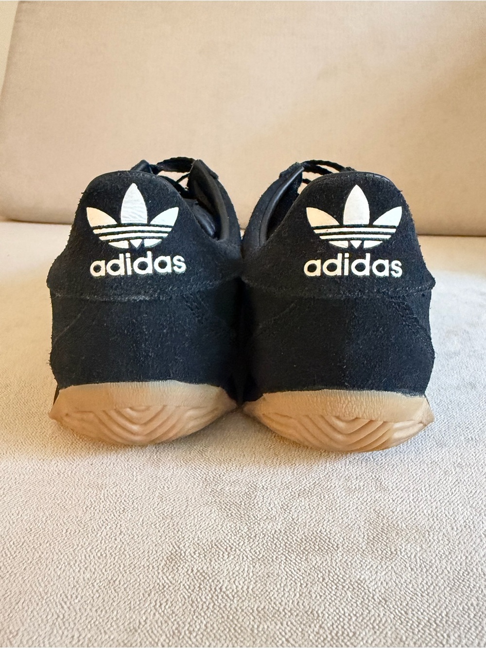 KHAITE Black Suede Low-Profile Athletic Sneakers - Picture 6 of 8